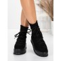 Ghete Dama cu Platforma 56WL3 BLACK | MEI