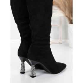Cizme Dama cu Toc 5XKK65 BLACK | MEI