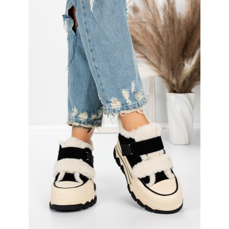Ghete Dama din piele naturala 5W53 BLACK | PANTOFUL