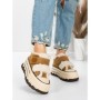 Ghete Dama din piele naturala 5W53 YELLOW | PANTOFUL