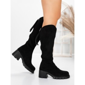 Cizme Dama cu Toc 3WL15 BLACK | MEI