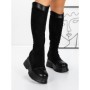 Cizme Dama cu Platforma 58WL13 BLACK | MEI