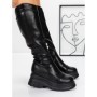 Cizme Dama cu Platforma 58WL13 BLACK | MEI
