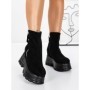 Ghete Dama cu Platforma 58WL17 BLACK | MEI