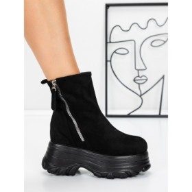 Ghete Dama cu Platforma 58WL17 BLACK | MEI