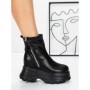 Ghete Dama cu Platforma 58WL17 BLACK | MEI