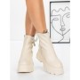 Ghete Dama cu Platforma 58WL17 BEIGE | MEI