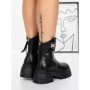 Ghete Dama cu Platforma 58WL21 BLACK | MEI
