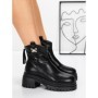 Ghete Dama cu Platforma 58WL21 BLACK | MEI