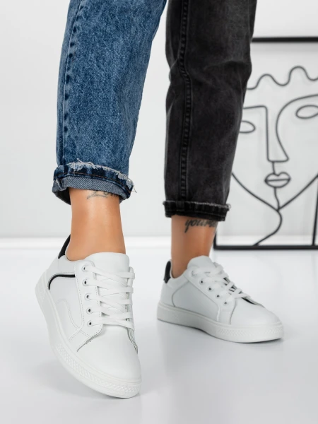 Sneakers Dama 983 WHITE-BLACK | FASHION