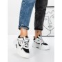 Sneakers Dama 9028 WHITE-BLACK | FASHION