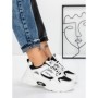Sneakers Dama 9028 WHITE-BLACK | FASHION
