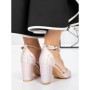 Pantofi cu Toc Gros 2YXD63 CHAMPAGNE | MEI