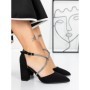 Pantofi cu Toc Gros 2YXD63 BLACK | MEI