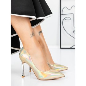 Pantofi Stiletto 3ADC80 GOLD | MEI