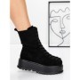 Ghete Dama cu Platforma 3AL77 BLACK | MEI