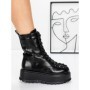 Ghete Dama cu Platforma 3AL77 BLACK | MEI