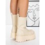 Ghete Dama cu Platforma 3AL77 BEIGE | MEI