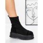 Ghete Dama cu Platforma 3AL78 BLACK | MEI