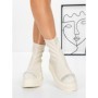 Ghete Dama cu Platforma 3AL78 BEIGE | MEI