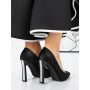 Pantofi cu Toc gros 3DC36 Negru » Reina.Ro