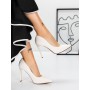 Pantofi cu Toc gros 3DC36 Bej » Reina.Ro