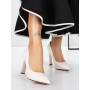 Pantofi cu Toc gros 3DC36 Bej » Reina.Ro