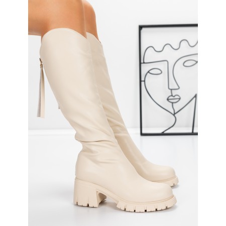 Cizme Dama 3WL15 Bej » Reina.Ro