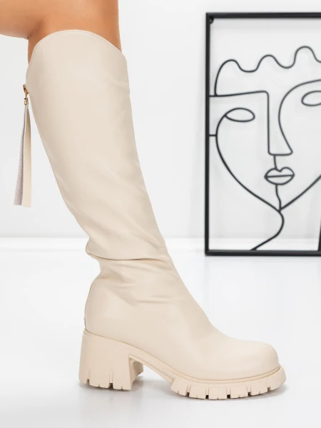 Cizme Dama 3WL15 Bej » Reina.Ro