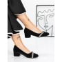 Pantofi cu Toc mic 3XKK99 Negru » Reina.Ro