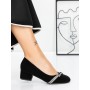 Pantofi cu Toc mic 3XKK99 Negru » Reina.Ro