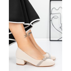 Pantofi cu Toc mic 3XKK99 Gri » Reina.Ro