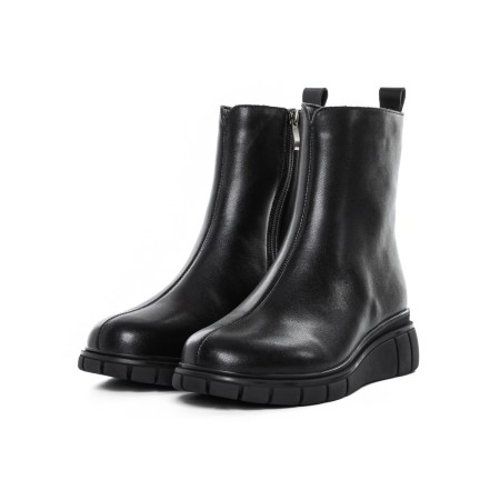Ghete Dama din piele naturala E90523-1 BLACK | ADVANCER