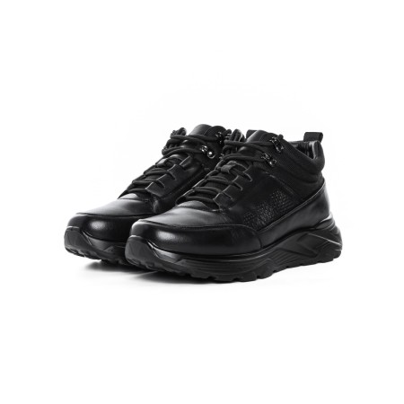 Ghete Barbati din piele naturala M35610 BLACK | ADVANCER