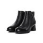 Ghete Dama din piele naturala 8858 BLACK | ADVANCER