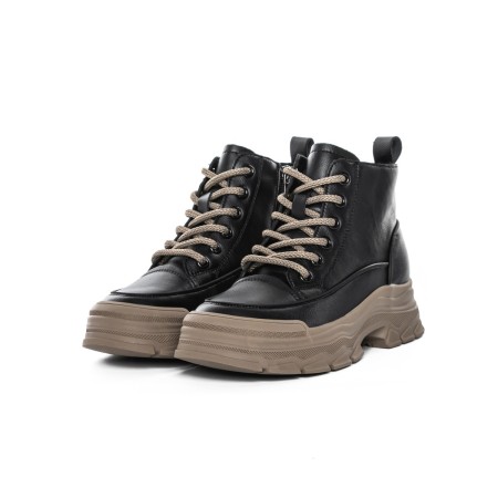 Ghete Dama din piele naturala 6575-8 BLACK | ADVANCER
