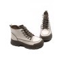 Ghete Dama din piele naturala 6575-8 CREAM | ADVANCER