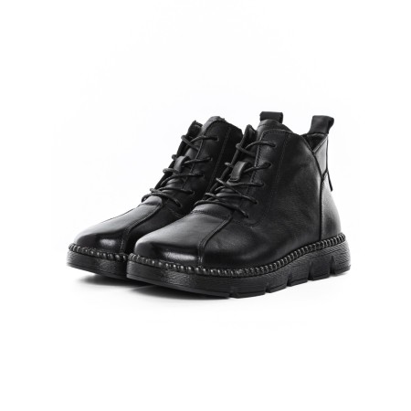 Ghete Dama din piele naturala 5512 BLACK | ADVANCER