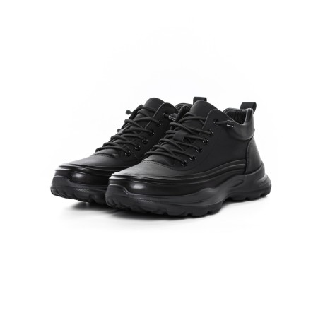 Ghete Barbati din piele naturala E90005 BLACK | ADVANCER