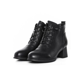 Ghete Dama din piele naturala 8853 BLACK | ADVANCER