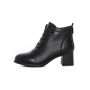 Ghete Dama din piele naturala 8853 BLACK | ADVANCER