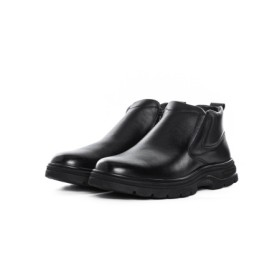 Ghete Barbati din piele naturala 8157R-D BLACK | ADVANCER