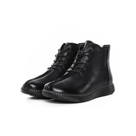 Ghete Dama din piele naturala 9580 BLACK | ADVANCER