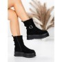 Ghete Dama cu Platforma 5W83 BLACK | MEI