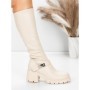 Cizme Dama cu Toc 57WL7 BEIGE | MEI