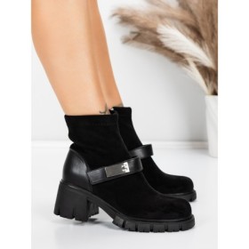 Ghete Dama cu Platforma 57WL8 BLACK | MEI