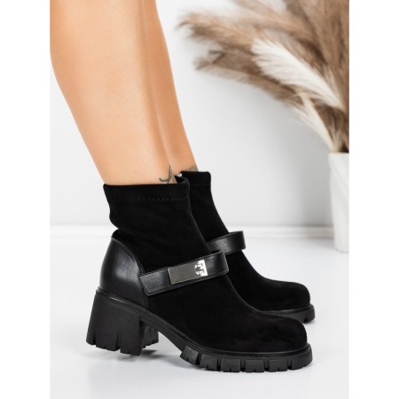 Ghete Dama cu Platforma 57WL8 BLACK | MEI