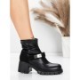 Ghete Dama cu Platforma 57WL8 BLACK | MEI