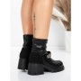 Ghete Dama cu Platforma 57WL8 BLACK | MEI