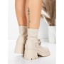 Ghete Dama cu Platforma 57WL8 BEIGE | MEI